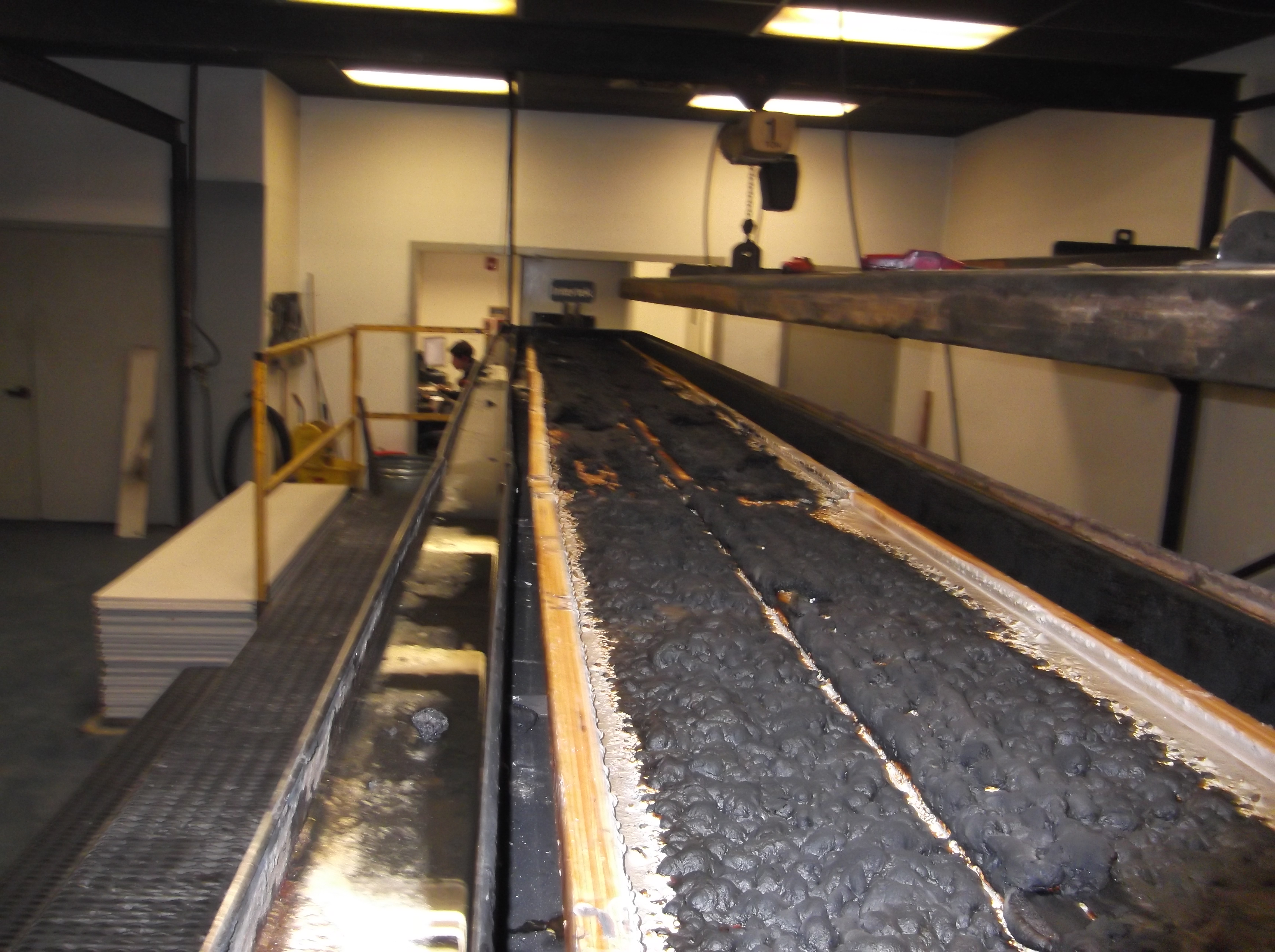 Carbon char after 30 minute ASTM E84 test